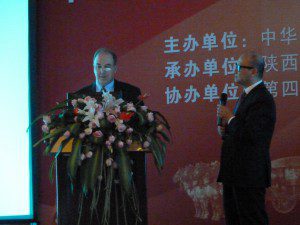 Dr Bastin presenting in China